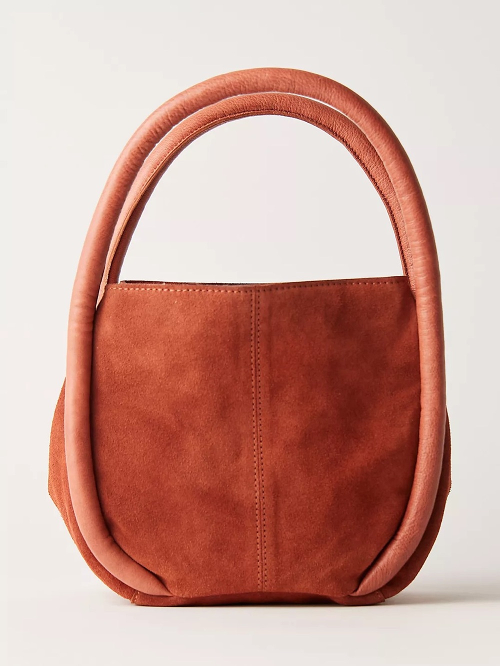 NWT FREE PEOPLE Barlow Suede Bucket Bag | Rust MSRP $78 CURRENT - Picture 6 of 8